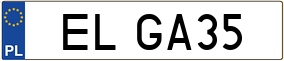 Truck License Plate